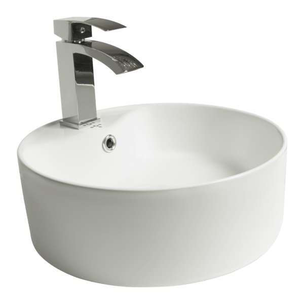 3001033 (D). Lavamanos Cilíndrico Meduna. 40.5x40.5x14.5 CM