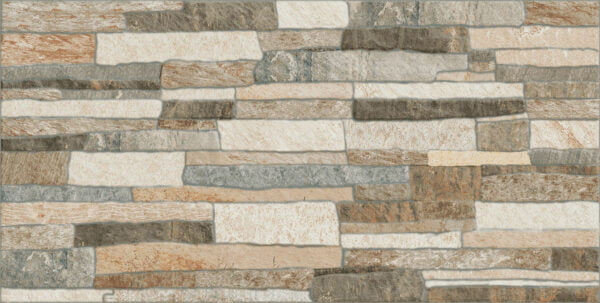 1002109SV - Porcelanato Texturizado Spacatto Grigio (300X600)MM