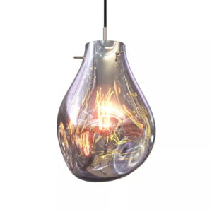 Lámpara colgante metálica color bronce Boreal Copper