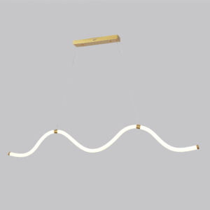 Lámpara colgante metálica color dorado Linx