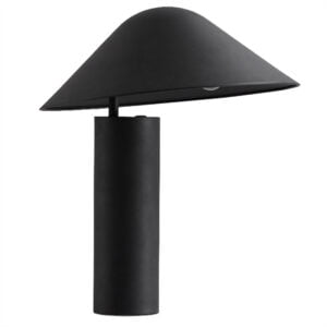 Lámpara de mesa metálica color negro Alexia