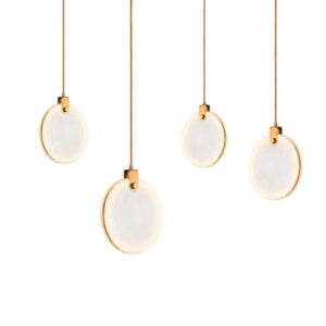 Lámpara colgante de hierro color dorado Vegas 200