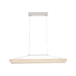 Lámpara colgante de hierro color blanco Portland