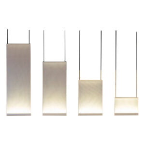 Lámpara colgante metálica color blanco y negro Lumo 900