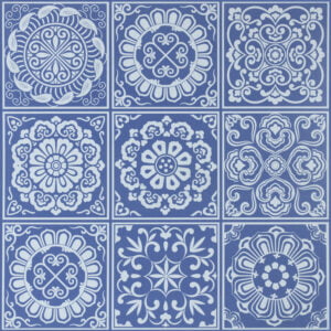 Porcelanato Vintage Azul Marrakech